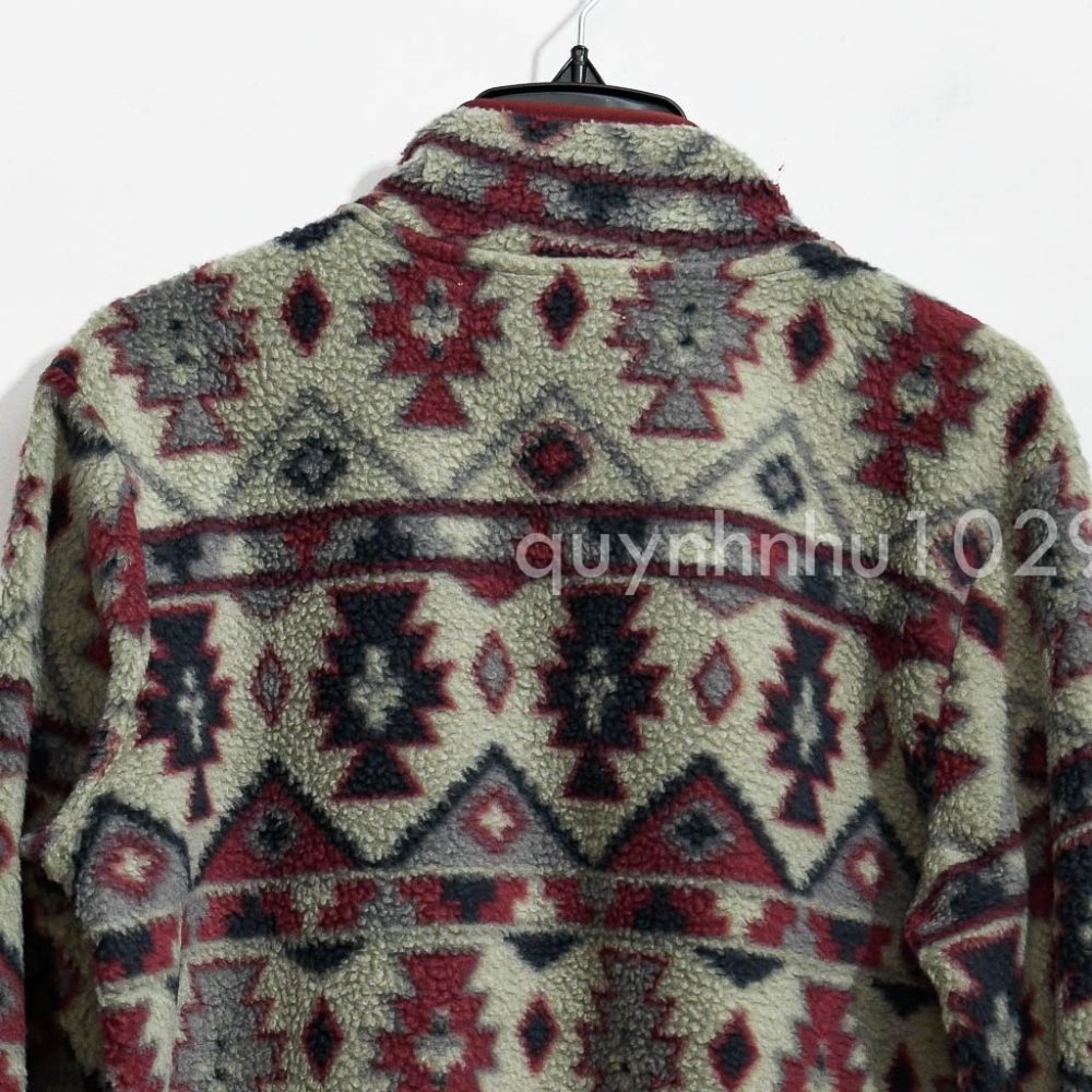 NWT weatherproof Vintage Ladies’ Printed Fleece Pullover  gray size LArge - Picture 5 of 5